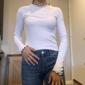 Zara frill lined top